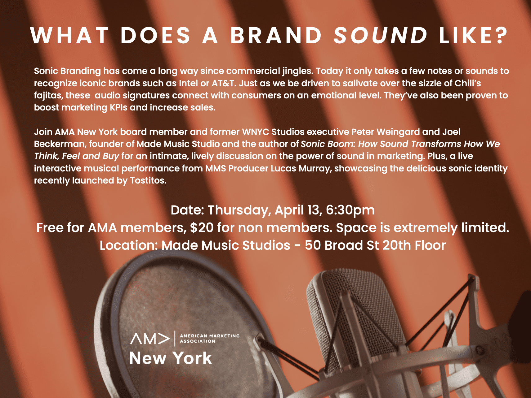 Sonic Branding Live Event AMA Marketing Happy Hour