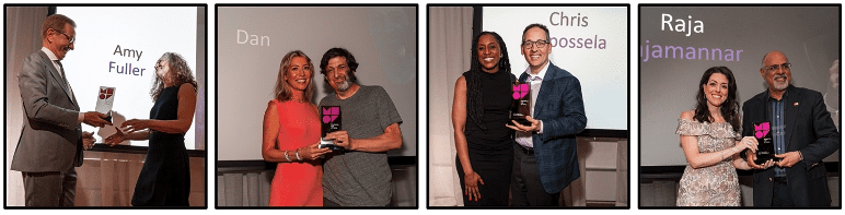 Inductees getting award 2023